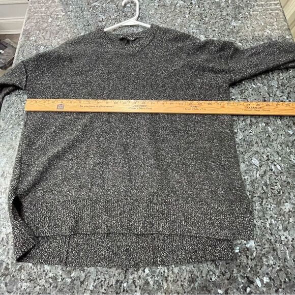 Athleta Gray black wool / cashmere Crewneck Sweater Size Small - Picture 5 of 8